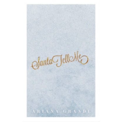 Santa-Tell-Me-Ariana-Grande-White-Cassette-Single