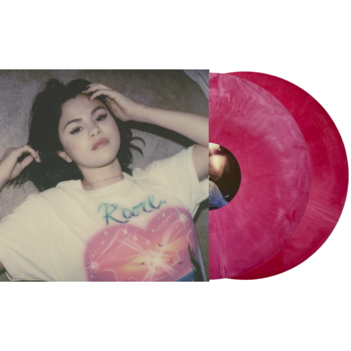 Selena-Gomez-Rare-Deluxe-Pink-White-Swirl-Vinyl-LP