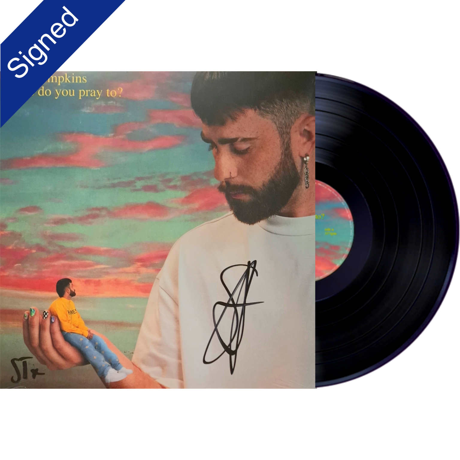 Signed-Sam-Tompkins-Who-Do-You-Pray-To-12-in-Vinyl