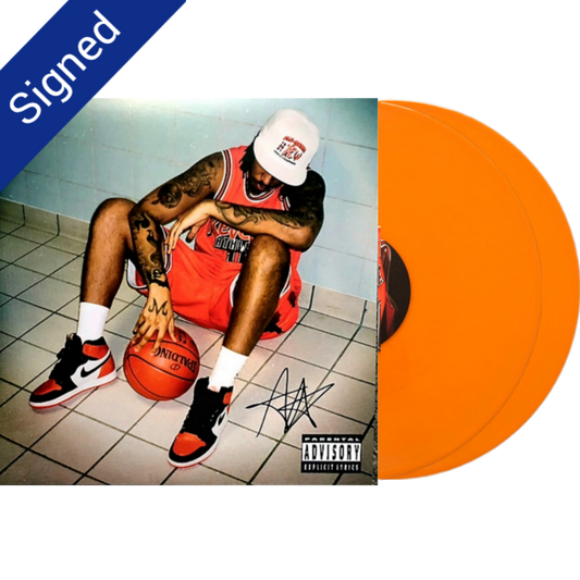 SIGNED AJ Tracey: Flu Game - Orange Vinyl - Édition Limitée Double Vinyle LP
