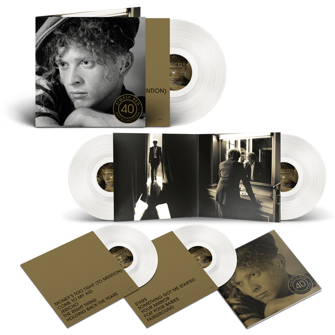 Simply-Red-Recollections-Ltd-Edt-White-Vinyl-2xLP