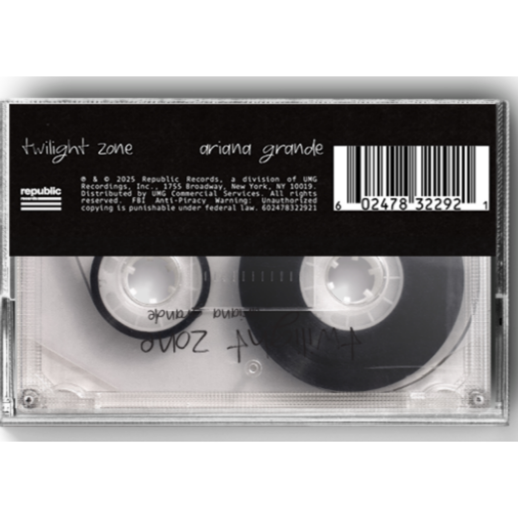 Twilight-Zone-Ariana-Grande-Clear-Cassette-Single