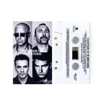 U2-Songs-Of-Surrender-U2-White-Shell-Cassette-Tape