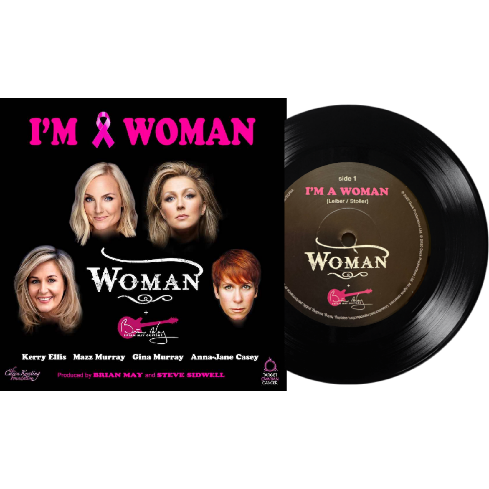 Woman-Brian-May-Im-A-Woman-Black-Vinyl-7-in-Single