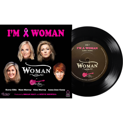 Woman-Brian-May-Im-A-Woman-Black-Vinyl-7-in-Single