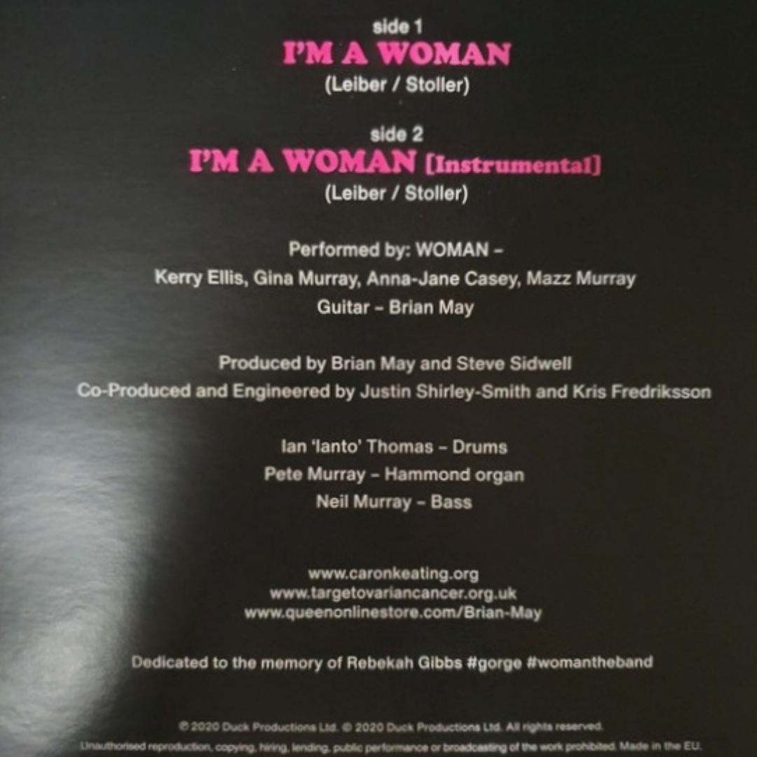 Woman-Brian-May-Im-A-Woman-Black-Vinyl-7-inch-Sgl