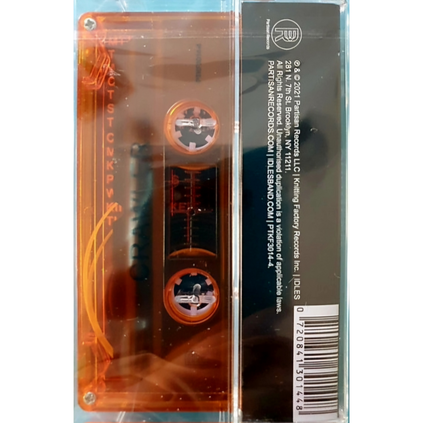 idles-Crawler_Orange_Transparent_Shell_Cassette