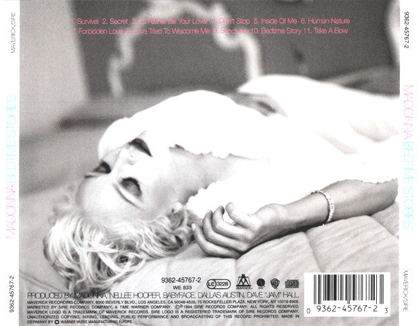 Madonna : Bedtime Stories (CD, Album)