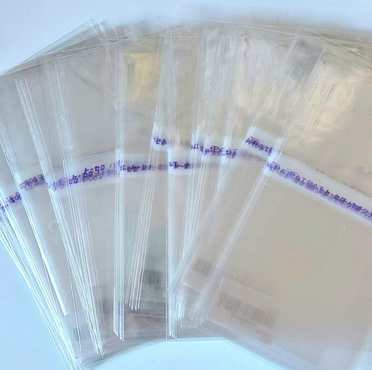10 Resealable Japanese Cassette Sleeves