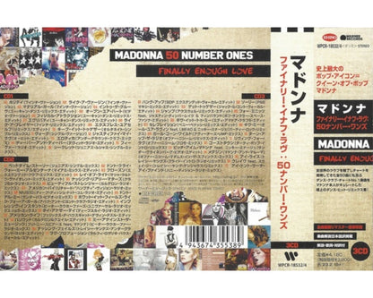 Madonna: Finally Enough Love: 50 Number Ones - Japanese 3xCD