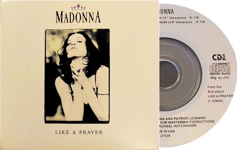 Madonna: Like A Prayer - US Mini CD Single / CD3 - Inclut la version complète 7" (NM/NM)