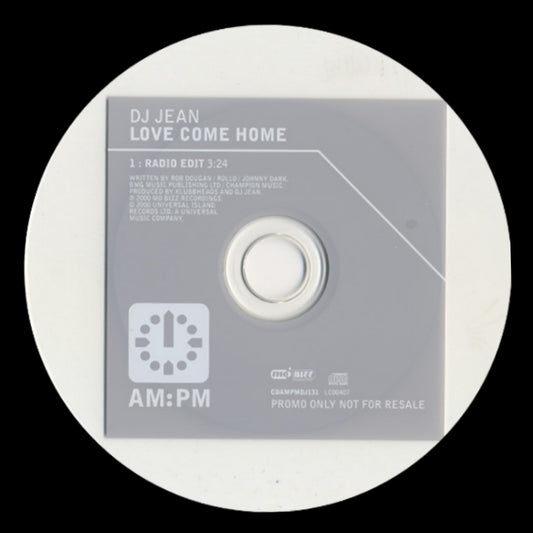 DJ Jean: Love Come Home - Promo CD Single (NM)